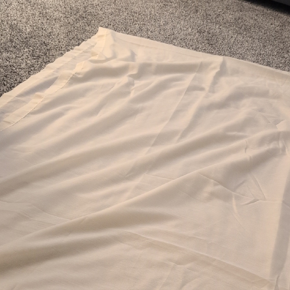 2 Extra Long Curtain Sheer Panels